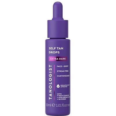 Tanologist Drops, Extra Dark (30 ml) Gouttes autobronzantes hydratantes, ingrédients naturels et végétaliens, approuvés par les dermatologues, ingrédients propres et végétaliens Tanologist Drops, Extra Dark (30 ml) Gouttes autobronzantes hydratantes, ingrédients naturels et végétaliens, approuvés par les dermatologues, ingrédients propres et végétaliens