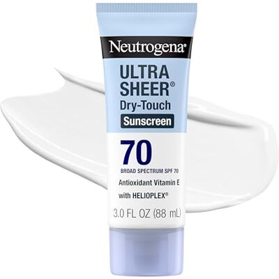 Neutrogena Ecran solaire sec au toucher Ultra Sheer Protection UVA/UVB à large spectre SPF 70-88 ml Neutrogena Ecran solaire sec au toucher Ultra Sheer Protection UVA/UVB à large spectre SPF 70-88 ml