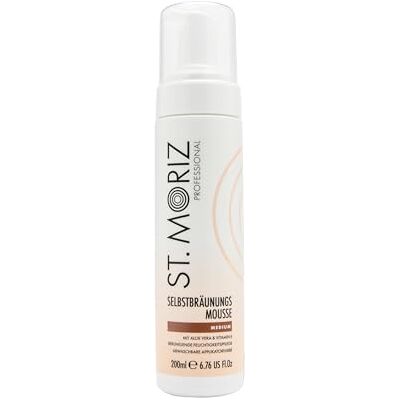 ST. MORIZ Mousse bronzante instantanée professionnelle de taille moyenne – Mousse autobronzante à séchage rapide avec peinture applicatrice à l'aloe vera et à la vitamine E Testée dermatologiquement ST. MORIZ Mousse bronzante instantanée professionnelle de taille moyenne – Mousse autobronzante à séchage rapide avec peinture applicatrice à l'aloe vera et à la vitamine E Testée dermatologiquement