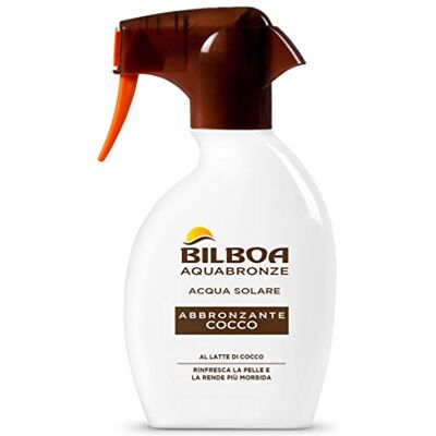 Bilboa aquabronze cocco eau solaire al latte di cocco 250 ml Bilboa aquabronze cocco eau solaire al latte di cocco 250 ml