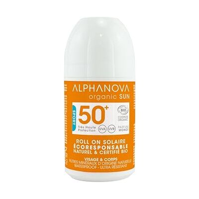 Alphanova Sun SPF50 Bio Sun vegan roll on sport Alphanova Sun SPF50 Bio Sun vegan roll on sport