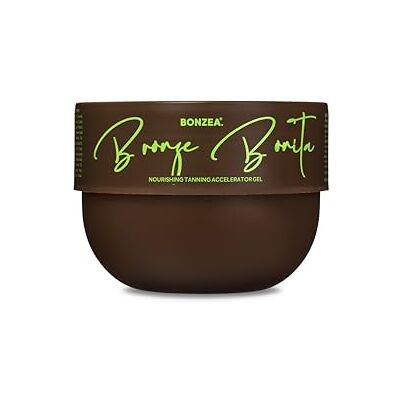 BONZEA Bonita Bronze Gel Accélérateur de bronzage nourrissant Crème bronzante pour soleil & solarium sans autobronzant Résistant à l'eau Végétalien Teint brun ultime en minutes (200ml) BONZEA Bonita Bronze Gel Accélérateur de bronzage nourrissant Crème bronzante pour soleil & solarium sans autobronzant Résistant à l'eau Végétalien Teint brun ultime en minutes (200ml)