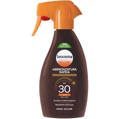 Leocrema Crème solaire bronzante SPF 30, avec activateur de mélanine, absorption rapide et résistante à l'eau, 250 ml Leocrema Crème solaire bronzante SPF 30, avec activateur de mélanine, absorption rapide et résistante à l'eau, 250 ml