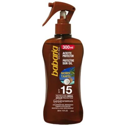 Babaria Monoi Tahiti Aceite Spf15 Proteccion Media 300Ml Santé et soins personnels Babaria Monoi Tahiti Aceite Spf15 Proteccion Media 300Ml Santé et soins personnels