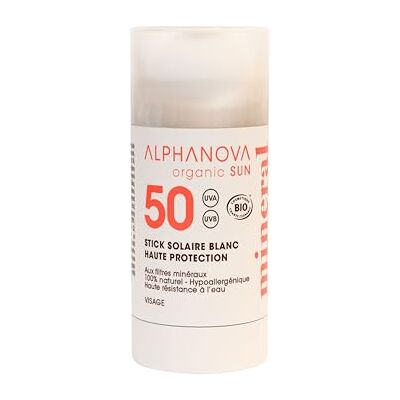 Alphanova Stick solaire Visage SPF50 Blanc Surf Sport Naturel ORGANIC SUN (12g) Alphanova Stick solaire Visage SPF50 Blanc Surf Sport Naturel ORGANIC SUN (12g)