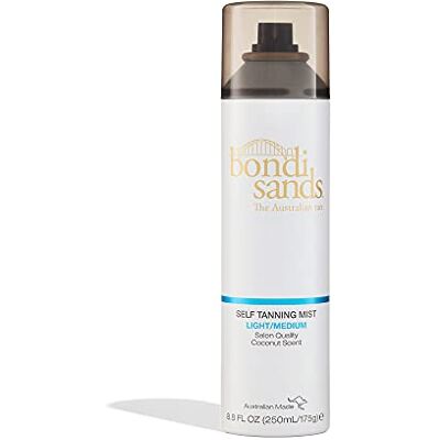 Bondi Sands Brume autobronzante légère et moyenne Formule bronzante légère de qualité professionnelle donne à la peau un bronzage doré profond et éclatant, enrichi en aloe vera, végétalien + sans cruauté envers les animaux, parfum noix de coco 250 ml Bondi Sands Brume autobronzante légère et moyenne Formule bronzante légère de qualité professionnelle donne à la peau un bronzage doré profond et éclatant, enrichi en aloe vera, végétalien + sans cruauté envers les animaux, parfum noix de coco 250 ml