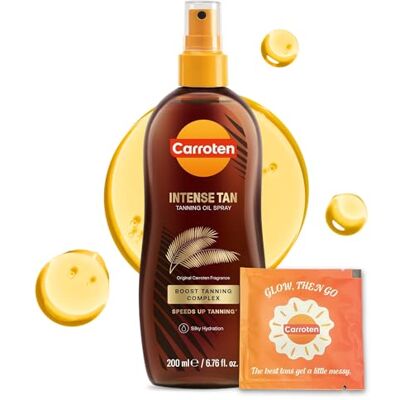 Carroten Intensive Tanning Oil 125ml Accelerateur de Bronzage Huile de Bronzage Intense Avec Vitamines A & E SPF0 Carroten Intensive Tanning Oil 125ml Accelerateur de Bronzage Huile de Bronzage Intense Avec Vitamines A & E SPF0