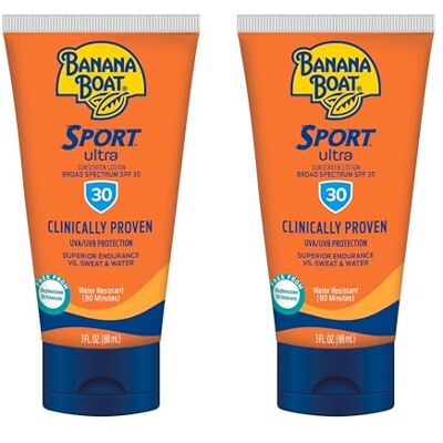 BANANA BOAT Sport Performance Sunscreen Lotion SPF 30, 3 Ounce by BANANA BOAT Sport Performance Sunscreen Lotion SPF 30, 3 Ounce by