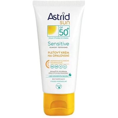 Crème Visage Solaire Sensitive SPF50+ Astrid - Peau Sensitive - 50 ml Crème Visage Solaire Sensitive SPF50+ Astrid - Peau Sensitive - 50 ml