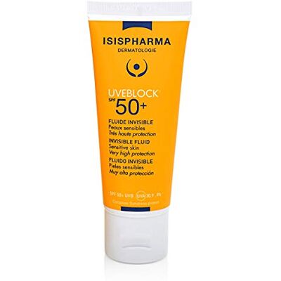 IsisPharma Uveblock Spf 50+ Fluide Invisible Protection solaire IsisPharma Uveblock Spf 50+ Fluide Invisible Protection solaire