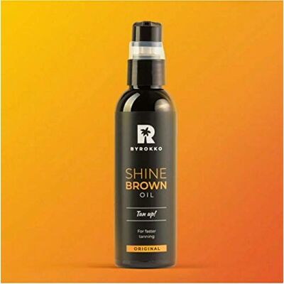 Shine Brown Byrokko Fast Huile d'accélérateur de bronzage pour transat et extérieur Shine Brown Byrokko Fast Huile d'accélérateur de bronzage pour transat et extérieur