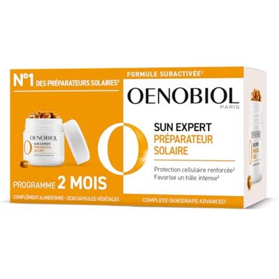 Oenobiol Sun Expert préparateur solaire peau normale 2x30 capsules Oenobiol Sun Expert préparateur solaire peau normale 2x30 capsules