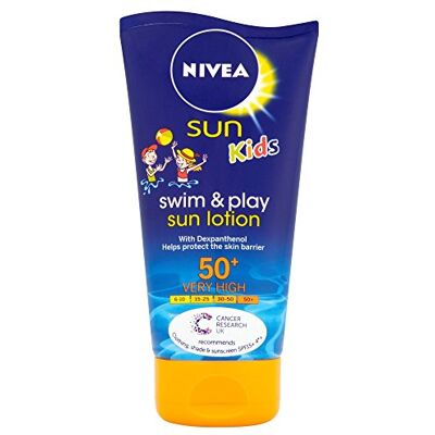 NIVEA SWIM & PLAY sun lotion SPF50+150 ml NIVEA SWIM & PLAY sun lotion SPF50+150 ml