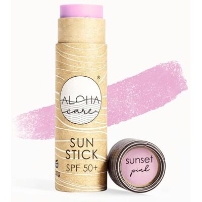 Aloha Care Aloha Sun Stick SPF 50+ Face Mineral Sunscreen for Surfing (pink) Aloha Care Aloha Sun Stick SPF 50+ Face Mineral Sunscreen for Surfing (pink)