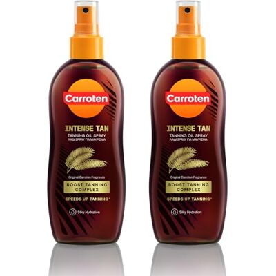 Carroten Intensive Tanning Oil 300ml (Paquet de 2) Accelerateur de Bronzage Huile de Bronzage Intense Activateur de Bronzage Vitamines A & E Carroten Intensive Tanning Oil 300ml (Paquet de 2) Accelerateur de Bronzage Huile de Bronzage Intense Activateur de Bronzage Vitamines A & E