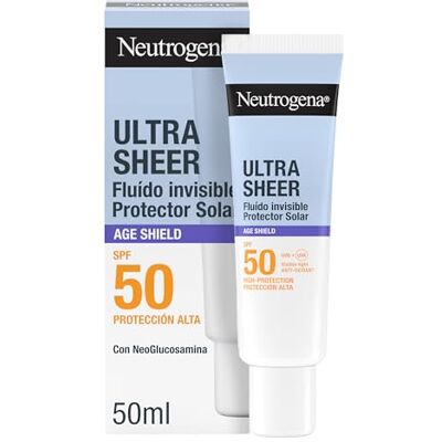 Neutrogena , Ultra Sheer Age Shield SPF50 FLUID 50 ml Neutrogena , Ultra Sheer Age Shield SPF50 FLUID 50 ml