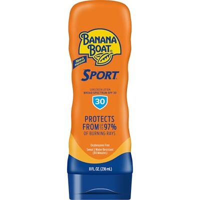 BANANA BOAT Sport Performance Lotion Sunscreens with PowerStay Technology SPF 30, 8 Ounces by BANANA BOAT Sport Performance Lotion Sunscreens with PowerStay Technology SPF 30, 8 Ounces by