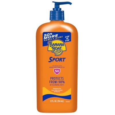 BANANA BOAT Protection solaire sport taille de la famille large spectre Sun Soin crème solaire Lotion SPF 50, 12 g BANANA BOAT Protection solaire sport taille de la famille large spectre Sun Soin crème solaire Lotion SPF 50, 12 g