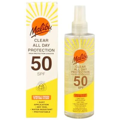 Malibu Clear All Day Zonnebrandcrème 250 ml (SPF 50) Malibu Clear All Day Zonnebrandcrème 250 ml (SPF 50)