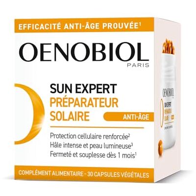Oenobiol SUN EXPERT Préparateur Solaire Anti-Âge Efficacité Anti-Âge prouvée Protection cellulaire renforcée Favorise un hâle intense et éclatant Complément Alimentaire 30 capsules 1 mois Oenobiol SUN EXPERT Préparateur Solaire Anti-Âge Efficacité Anti-Âge prouvée Protection cellulaire renforcée Favorise un hâle intense et éclatant Complément Alimentaire 30 capsules 1 mois
