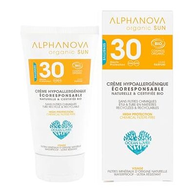 Alphanova Sun SPF30 Solar en allergie solaire et imperméable Alphanova Sun SPF30 Solar en allergie solaire et imperméable