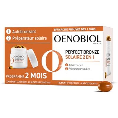 Oenobiol 2-en-1 Autobronzant + Préparateur Solaire Perfect Bronze 2 mois Oenobiol 2-en-1 Autobronzant + Préparateur Solaire Perfect Bronze 2 mois