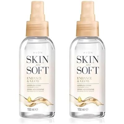 AVON SKIN SO SOFT Enhance & Glow Spray bronzant aérographe 150 ml, Sun-Kissed Glow, séchage rapide, facile à utiliser, sans cruauté envers les animaux AVON SKIN SO SOFT Enhance & Glow Spray bronzant aérographe 150 ml, Sun-Kissed Glow, séchage rapide, facile à utiliser, sans cruauté envers les animaux