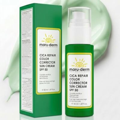 maru.derm Maruderm Crème Solaire Teintée Correctrice de Couleur Cica Repair SPF 50+ – Haute Protection UVA/UVB, Hydratante & Apaisante à la Centella Asiatica, 50 ML maru.derm Maruderm Crème Solaire Teintée Correctrice de Couleur Cica Repair SPF 50+ – Haute Protection UVA/UVB, Hydratante & Apaisante à la Centella Asiatica, 50 ML