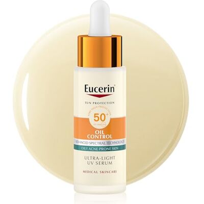 Eucerin Sun Face Oil Control UV Sérum SPF50+ 30 ml Nouveauté 2026 Eucerin Sun Face Oil Control UV Sérum SPF50+ 30 ml Nouveauté 2026