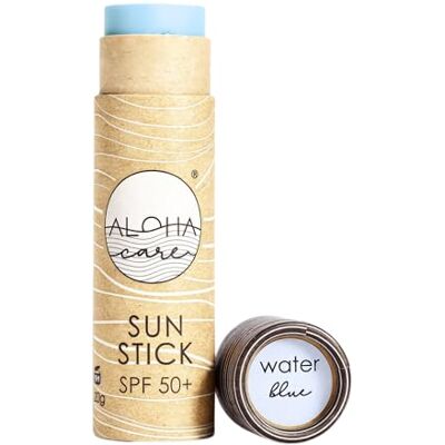 Aloha Care Aloha Sun Stick SPF 50+ Face Mineral Sunscreen for Surfing (Bleu) Aloha Care Aloha Sun Stick SPF 50+ Face Mineral Sunscreen for Surfing (Bleu)