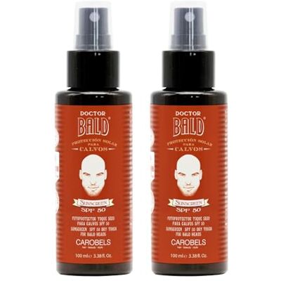 Doctor Bald Spray protecteur solaire SPF 50, léger, toucher sec et finition mate, absorption rapide, évite les taches, anti-âge, 200 ml Doctor Bald Spray protecteur solaire SPF 50, léger, toucher sec et finition mate, absorption rapide, évite les taches, anti-âge, 200 ml