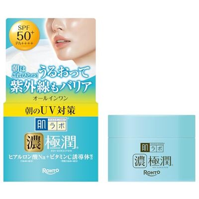 肌ラボ HADALABO Gokujun Koi, Gel UV Hydratant Tout-en-Un Protection Solaire SPF50 + PA ++++, Made in Japan, 90g 肌ラボ HADALABO Gokujun Koi, Gel UV Hydratant Tout-en-Un Protection Solaire SPF50 + PA ++++, Made in Japan, 90g