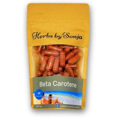 Herbs by Sonja Bêta-carotène 100 mg 60 gélules bêta-carotène hautement concentré Complexe de bêta-carotène Sunglow comme accélérateur de bronzage Alternative végétalienne aux capsules de Herbs by Sonja Bêta-carotène 100 mg 60 gélules bêta-carotène hautement concentré Complexe de bêta-carotène Sunglow comme accélérateur de bronzage Alternative végétalienne aux capsules de