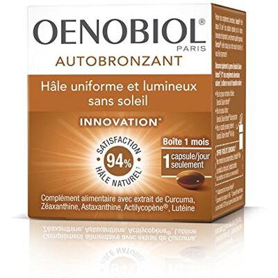 Oenobiol Autobronzant, 1 mois 30 capsules Oenobiol Autobronzant, 1 mois 30 capsules