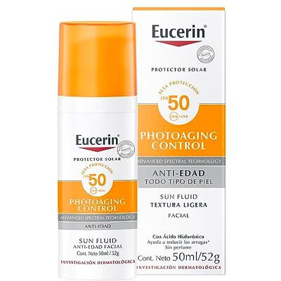 Eucerin Protecteur solaire facial anti-edad con ácido hialurónico FPS 50+ Sun 50 ml Eucerin Protecteur solaire facial anti-edad con ácido hialurónico FPS 50+ Sun 50 ml