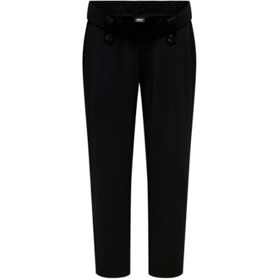 ONLY MATERNITY Olmnewsania No Bump Button Pant Jrs Noos, Noir, (S) W x 32L Femme ONLY MATERNITY Olmnewsania No Bump Button Pant Jrs Noos, Noir, (S) W x 32L Femme