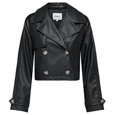 ONLY Onlamia Faux Leather Jacket Cc Otw Jacket Femme ONLY Onlamia Faux Leather Jacket Cc Otw Jacket Femme