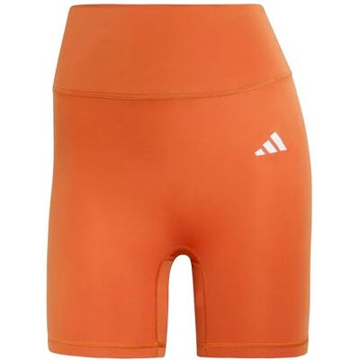 adidas dam Optime Essentials Workout Short Leggings, fox orange, XS adidas dam Optime Essentials Workout Short Leggings, fox orange, XS