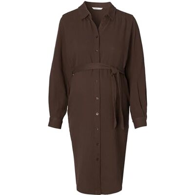 Noppies Maternity Robe Epworth Nursing à manches longues, Café P664, 42 Noppies Maternity Robe Epworth Nursing à manches longues, Café P664, 42