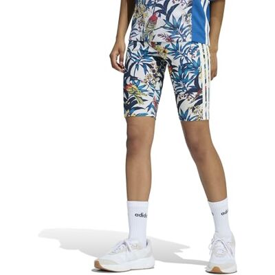 adidas dam x FARM RIO BIKE SHORTS, talc/st fade gold/cream white, XXS adidas dam x FARM RIO BIKE SHORTS, talc/st fade gold/cream white, XXS