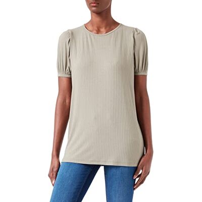 SUPERMOM T-shirt À Manches Courtes en Vétiver Côtelé T-shirt Femme SUPERMOM T-shirt À Manches Courtes en Vétiver Côtelé T-shirt Femme