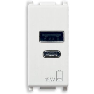 Vimar PRESA USB PLANA A+C 15W - Prise électrique Vimar PRESA USB PLANA A+C 15W - Prise électrique