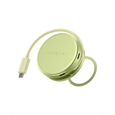 SATECHI OntheGo Hub USB C Magnétique 5 en 1, PD 60W, HDMI 4K, Jaune Agrume Câble enroulable intégré, fixation magnétique, 4K@60Hz, lecteur SD, USB-C/USB-A 5Gbps, pour MacBook, iPad, Windows et plus SATECHI OntheGo Hub USB C Magnétique 5 en 1, PD 60W, HDMI 4K, Jaune Agrume Câble enroulable intégré, fixation magnétique, 4K@60Hz, lecteur SD, USB-C/USB-A 5Gbps, pour MacBook, iPad, Windows et plus