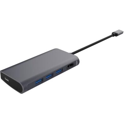 LMP Hub Vidéo 5-Port USB-C avec HDMI, USB 3.0 et USB-C Gris sidéral LMP Hub Vidéo 5-Port USB-C avec HDMI, USB 3.0 et USB-C Gris sidéral