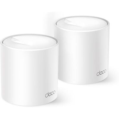 TP-Link Deco WiFi 6 Mesh AX1500Mbps Deco X1500(2-Pack), Système WiFi 6 pour Toute la Maison, Couverture de 360㎡, Installation Facile, Contrôle Parental, Compatible avec toutes les Box Fibre TP-Link Deco WiFi 6 Mesh AX1500Mbps Deco X1500(2-Pack), Système WiFi 6 pour Toute la Maison, Couverture de 360㎡, Installation Facile, Contrôle Parental, Compatible avec toutes les Box Fibre