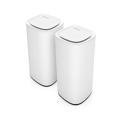 Linksys Système WiFi 7 Mesh Velop Pro 7 Mbe7002 – Routeur Cognitive Mesh Triple Bande avec Débit Supérieur à 10 Gbit/S – Couverture Multiroom Jusqu’à 550 M² et 400 Appareils – Lot De 2 Linksys Système WiFi 7 Mesh Velop Pro 7 Mbe7002 – Routeur Cognitive Mesh Triple Bande avec Débit Supérieur à 10 Gbit/S – Couverture Multiroom Jusqu’à 550 M² et 400 Appareils – Lot De 2