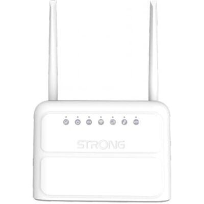 Strong N300 Mbps WiFi 4G Router, Cat4 LTE Network, Fix External Antennas, 100Mbps LAN Ports, Mobile WiFi Router, Plug and Play, Secure Network Strong N300 Mbps WiFi 4G Router, Cat4 LTE Network, Fix External Antennas, 100Mbps LAN Ports, Mobile WiFi Router, Plug and Play, Secure Network