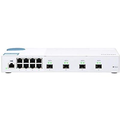 QNAP QSW-M408S 8 Port 1Gbps 4 Port 10GbE SFP+ Web Management Switch QNAP QSW-M408S 8 Port 1Gbps 4 Port 10GbE SFP+ Web Management Switch