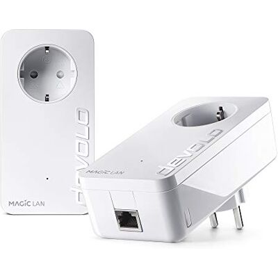 Devolo Magic 1 LAN Starter Kit - Adaptateur Powerline, 1200 Mbps, Blanc Devolo Magic 1 LAN Starter Kit - Adaptateur Powerline, 1200 Mbps, Blanc