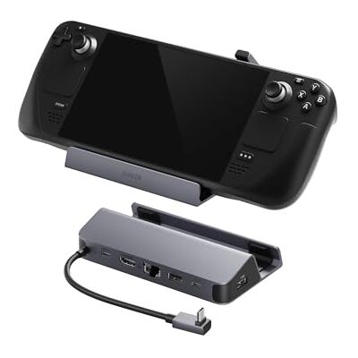 Anker Station de recharge pour Steam Deck/ROG Ally, hub USB-C 6 en 1 HDMI 4K à 60 Hz, Ethernet 1 Gb/s, 2 ports USB-A et 1 port USB-C, recharge rapide 100 W, et plus Anker Station de recharge pour Steam Deck/ROG Ally, hub USB-C 6 en 1 HDMI 4K à 60 Hz, Ethernet 1 Gb/s, 2 ports USB-A et 1 port USB-C, recharge rapide 100 W, et plus